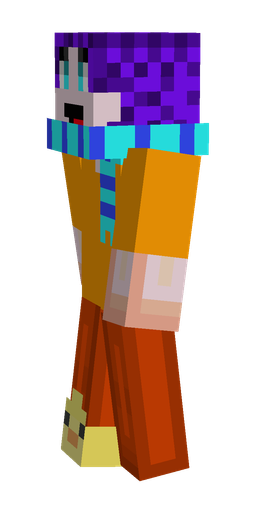 Brown skin: body, left side render