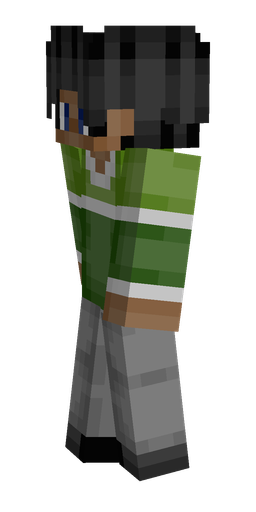 Black skin: body, left side render