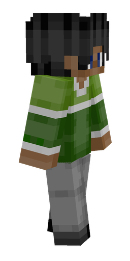 Black skin: body, right side render