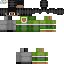 Black skin: raw texture render