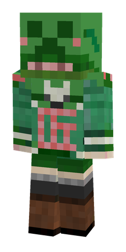 Green skin: body, back render