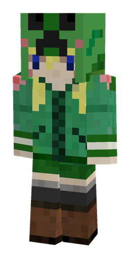 Green skin: body, front render