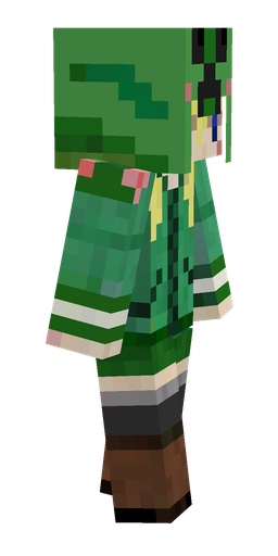 Green skin: body, right side render