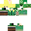 Green skin: raw texture render