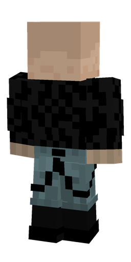 Black skin: body, back render