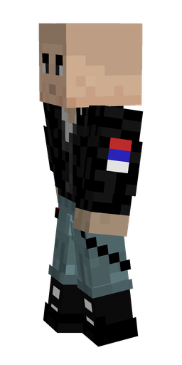 Black skin: body, left side render
