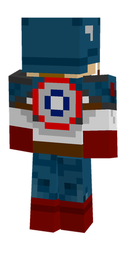 Blue skin: body, back render