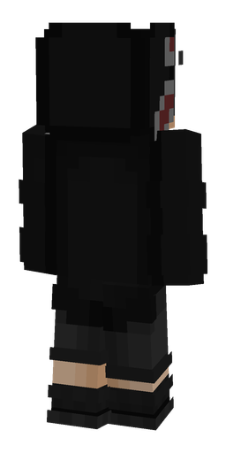 Black skin: body, back render