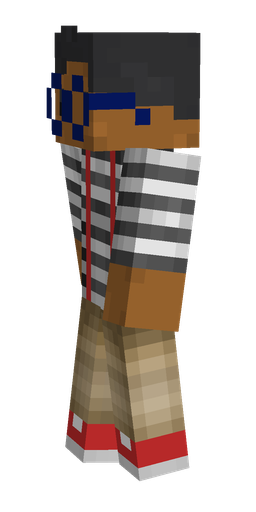 Black skin: body, left side render