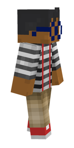 Black skin: body, right side render