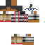 Black skin: raw texture render
