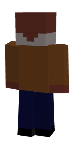 Black skin: body, back render