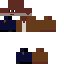 Black skin: raw texture render