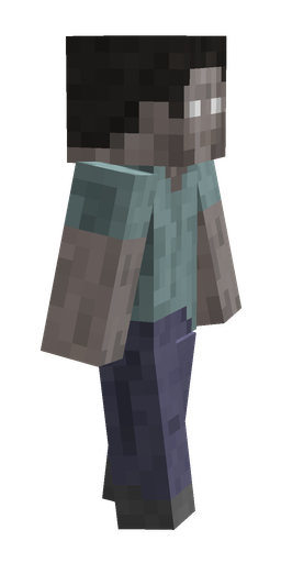 Black skin: body, right side render