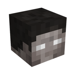 Black skin: head render