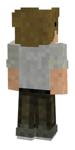 Black skin: body, back render