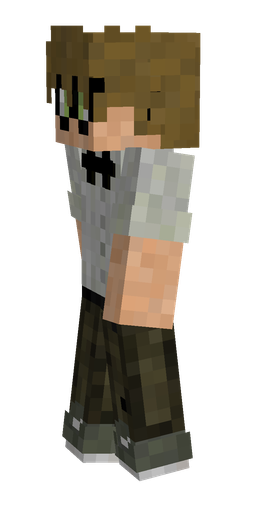 Black skin: body, left side render