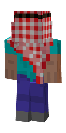 Blue skin: body, back render