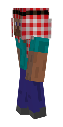 Blue skin: body, left side render