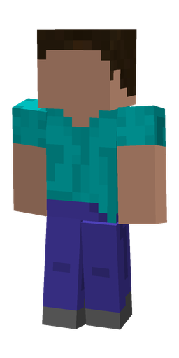 Blue skin: body, front render