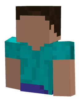 Blue skin: bust render