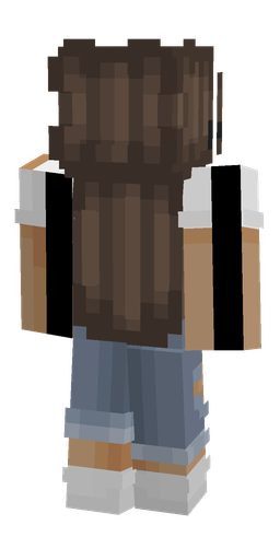 Brown skin: body, back render