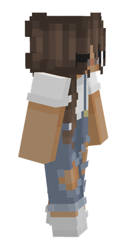 Brown skin: body, right side render