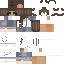 Brown skin: raw texture render