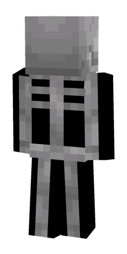 Dark skin: body, back render