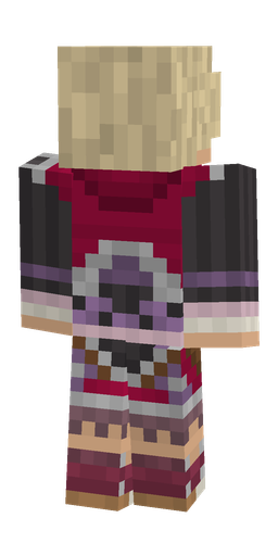 Black skin: body, back render