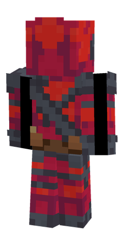 Black skin: body, back render