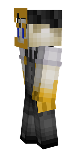 Black skin: body, left side render