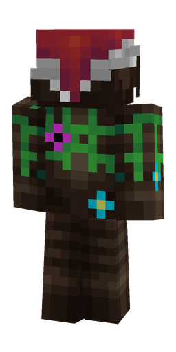 Black skin: body, back render