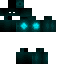 Black skin: raw texture render