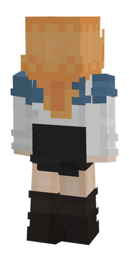 Black skin: body, back render