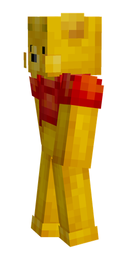 Brown skin: body, left side render