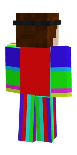 Blue skin: body, back render