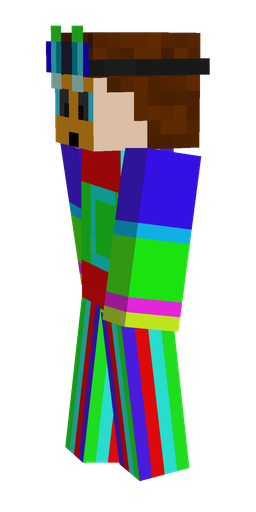 Blue skin: body, left side render