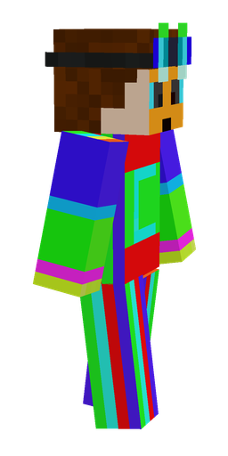 Blue skin: body, right side render