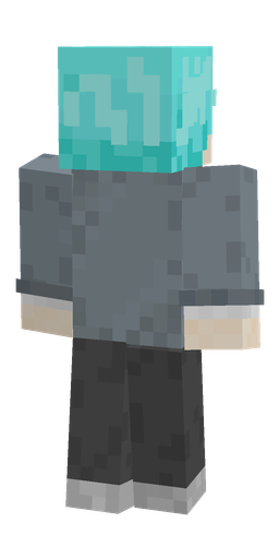 Black skin: body, back render