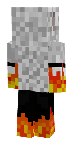Black skin: body, back render