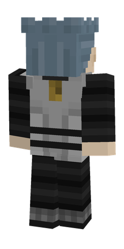 Black skin: body, back render