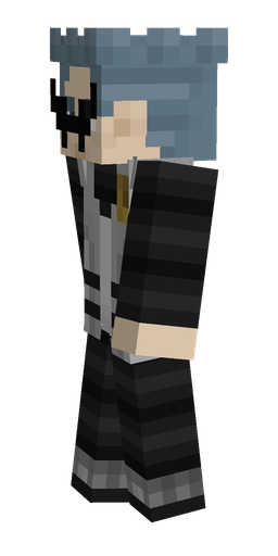 Black skin: body, left side render