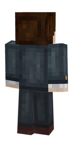 Black skin: body, back render