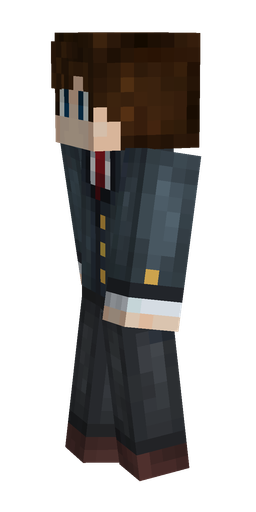 Black skin: body, left side render