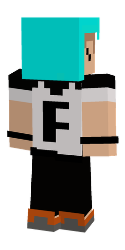 Black skin: body, back render