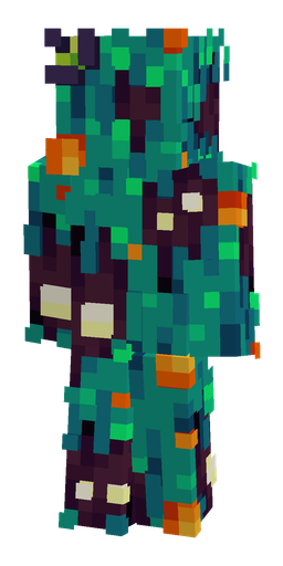 Blue skin: body, back render