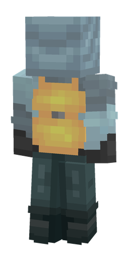 Black skin: body, back render