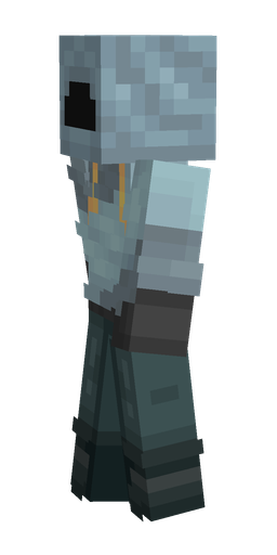 Black skin: body, left side render