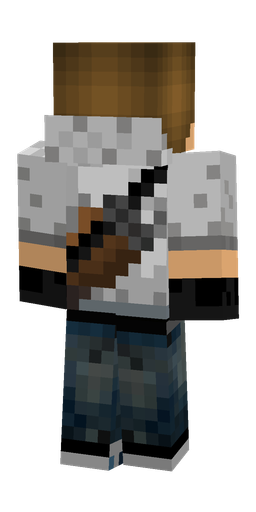 Black skin: body, back render